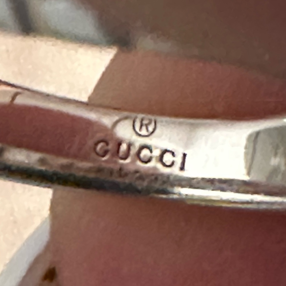 Gucci GG Sterling Silver 925 Ring - Size 7 - Picture 6 of 7